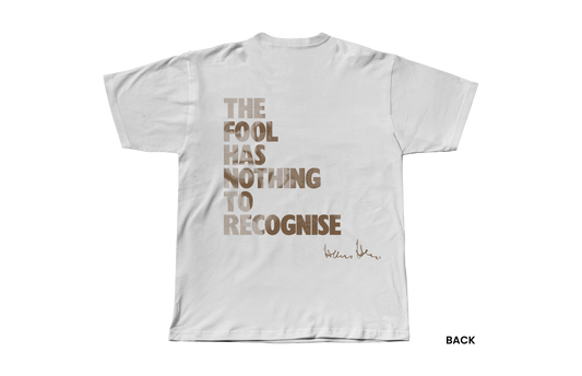 Hans Hess T-shirt: The fool has nothing to recognise