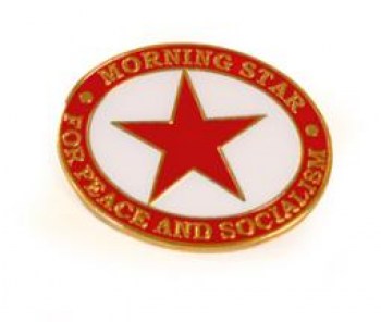 Morning Star For Peace and Socialism Badge